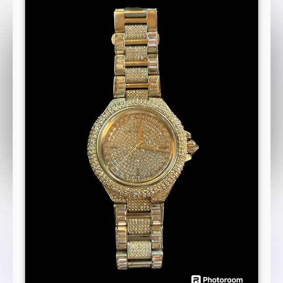 Michael Kors Camille Gold Diamond Dial Watch MK5720 - Picture 1 of 3